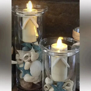 NWT VTG YANKEE CANDLE Company 4 piece Cylinder Floating Set Home Accents Decor